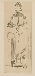 Princesa Italo-Romana. Fin del siglo VIII. Mosaico de la Basílica de Santa Cecilia, en las catacumbas de Roma.