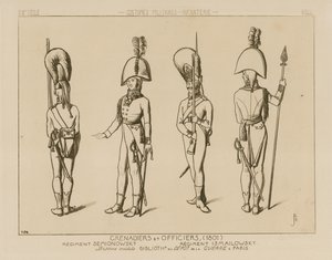 Granaderos y oficiales rusos, 1801 de Raphael Jacquemin