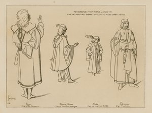 Personajes venecianos de 1480-95 de Raphael Jacquemin