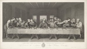 La última cena de Raphael Morghen