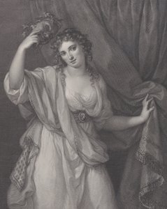 Lady Hamilton como la Musa Cómica, Thalia, 1791 de Raphael Morghen