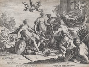 El juicio de París de Raphael Sadeler