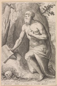 San Jerónimo de Raphaël Sadeler (I) (attributed to)