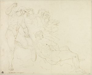 Bocetos de seis figuras clásicas de Raymond de Lafage