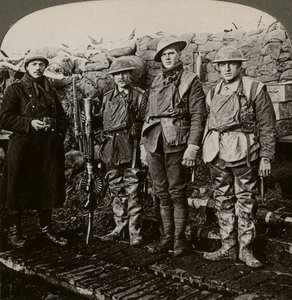 Ametralladores Lewis, Hollebeke, Bélgica, Primera Guerra Mundial, 1914-1918 de Realistic Travels Publishers