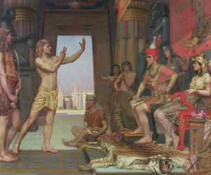 José interpretando el sueño del faraón, 1894 de Reginald Arthur