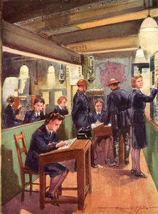 Sala de control del Servicio Nacional de Bomberos británico en tiempos de guerra, Segunda Guerra Mundial