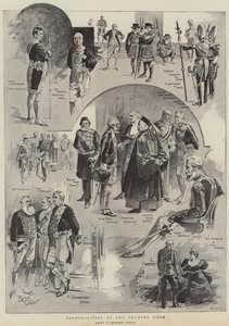 Personalidades en el Salón (litografía)