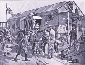 Lo que significa la evacuación para los colonos leales, ilustración de