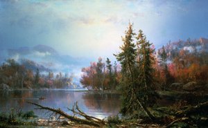 Paisaje otoñal, mediados-finales del siglo XIX de Regis Francois Gignoux