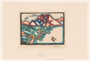 Gmünder See mit Traunstein (título original del objeto) de Reijer Stolk (signed by artist)