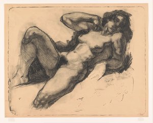 Mujer desnuda recostada de Reijer Stolk