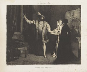 Episodio de la vida de Frans I Frans den Eerste (título sobre objeto)