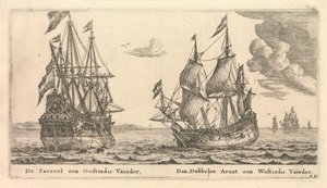Los buques holandeses "Paerrel" y "Dubbelen Arent de Reinier Nooms