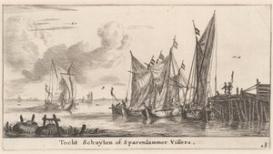 "Tocht Schuiten" o Barcos Pesqueros de Spaarndam de Reinier Nooms, called Zeeman
