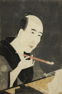 Retrato de Santo Kyoden, el Maestro de Kyobashi