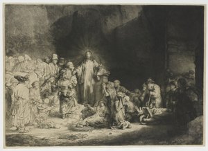 La estampa de los cien florines de Rembrandt van Rijn