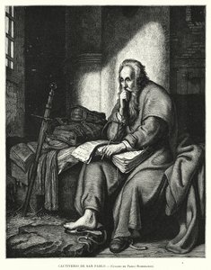 San Pablo en prisión de Rembrandt Harmensz. van Rijn (after)