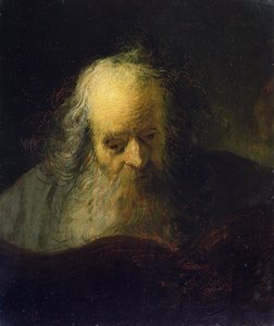 Un anciano leyendo un libro de Rembrandt Harmensz. van Rijn (circle of)