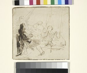 Cena en Emaús, c.1630-33 de Rembrandt Harmensz. van Rijn (school of)