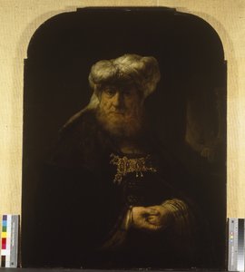 Un hombre con traje oriental, circa 1639 de Rembrandt Harmensz. van Rijn