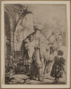 Abraham expulsando a Agar e Ismael de Rembrandt van Rijn