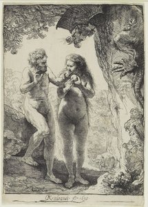 Adán y Eva de Rembrandt van Rijn