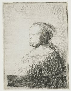 Mujer africana, 1628-32 de Rembrandt van Rijn