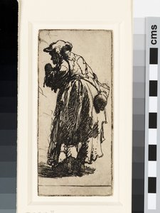 Vieja mendiga con una calabaza, c.1629 de Rembrandt van Rijn