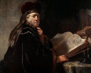 Retrato del sabio (El retrato de un rabino) de Rembrandt van Rijn