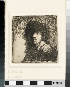 Autorretrato sin gorra: busto, c.1629 de Rembrandt van Rijn