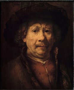 Pequeño autorretrato de Rembrandt van Rijn