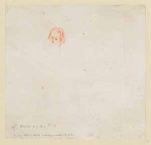 Pequeño estudio de una cabeza de Rembrandt van Rijn