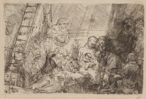 La circuncisión en el establo de Rembrandt van Rijn