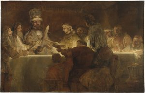 La conspiración de los bátavos bajo Claudio Civilis, c.1666 de Rembrandt van Rijn