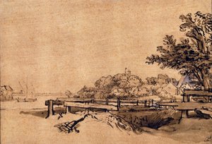 El muelle de Rembrandt van Rijn