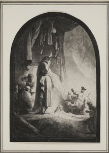 La resurrección de Lázaro: la placa más grande, c.1632 de Rembrandt van Rijn