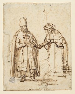 Dos hombres en discusión, 1641 de Rembrandt van Rijn