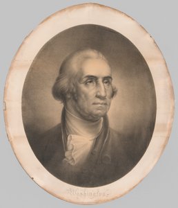 cabeza de george washington de Rembrandt Peale
