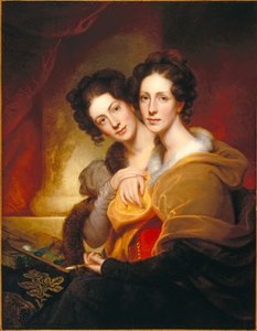 Las hermanas (Eleanor y Rosalba Peale) de Rembrandt Peale
