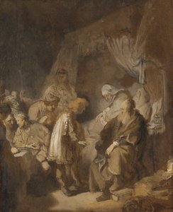 José contando sus sueños de Rembrandt van Rijn (signed by artist)