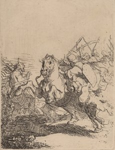 Una pelea de caballería, c. 1632