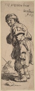 Un campesino que exclama: «tis vinnich kout» (Hace un frío que pela) de Rembrandt van Rijn