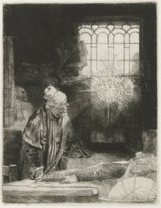 Un erudito en su estudio de Rembrandt van Rijn