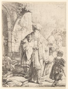 Abraham Expulsando a Agar e Ismael de Rembrandt van Rijn