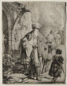 Abraham expulsando a Agar e Ismael de Rembrandt van Rijn
