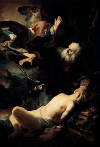 Abraham sacrificando a Isaac, 1635 de Rembrandt van Rijn
