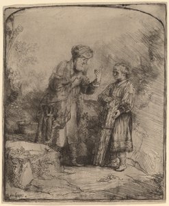 Abraham e Isaac de Rembrandt van Rijn