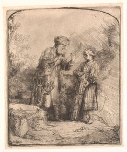 Abraham e Isaac de Rembrandt van Rijn