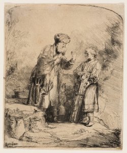 Abraham e Isaac de Rembrandt van Rijn